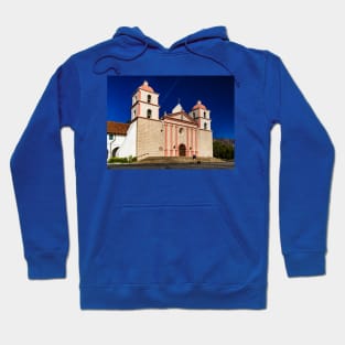 Man and Dog at Mission Santa Barbara Hoodie